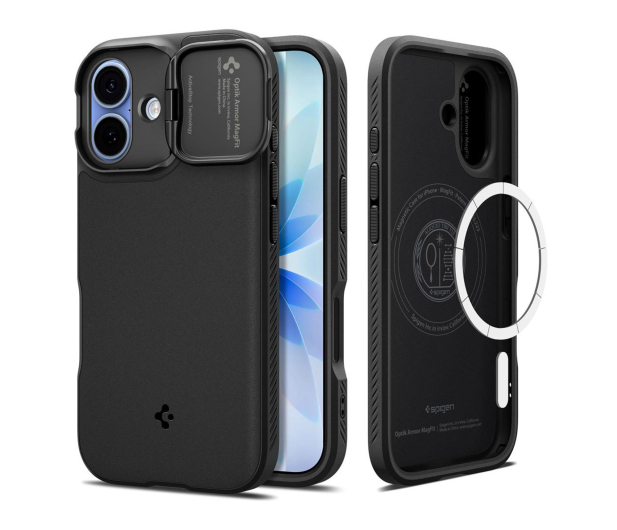 Spigen Optik Armor Mag Magsafe do Iphone 17 Black - 1359852 - zdjęcie